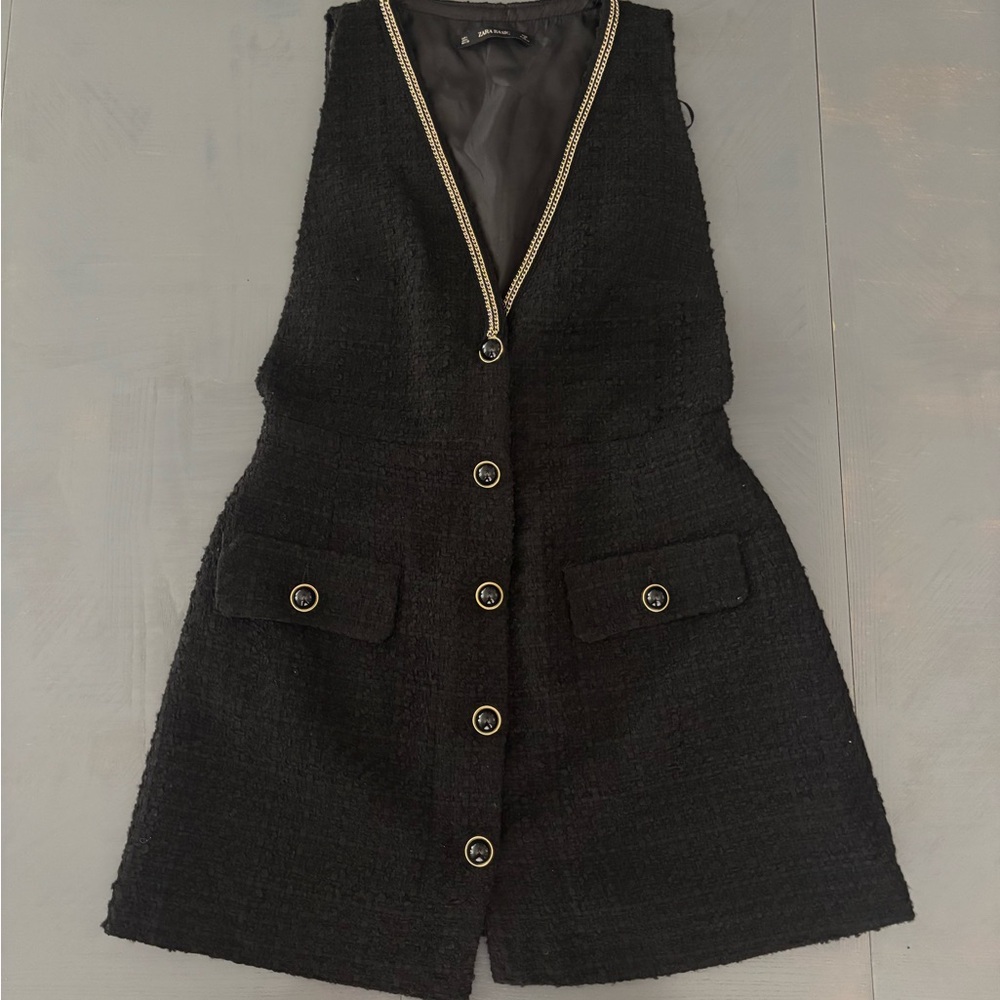 Zara Basics Black Dress